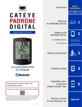 Cateye Padrone Digital [CC-PA400B] User manual