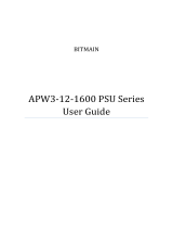 BITMAIN APW3-12-1600 PSU Series Requires 205v-264v Power 1600W Power Supply for Bitcoin Miners User guide