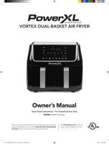 PowerXL DUAF-10 (10 qt.) Vortex Dual-Basket Air Fryer Owner's manual