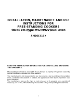 Bertazzoni AMD6C61BX Installation, Maintenance And Use  Instructions