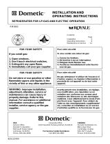 Dometic RM3862 User manual