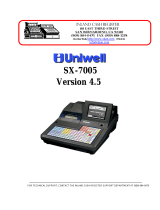 Uniwell SX-7005 User manual