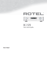 Rotel RC-1570 Owner's manual