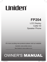 Uniden FP204 User manual