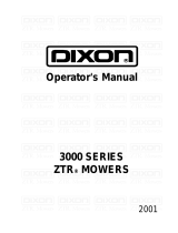 Dixon ZTR 3000 Series User manual