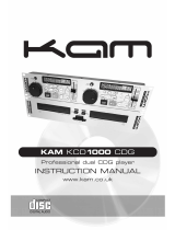 Kam KCD 1000 CDG User manual