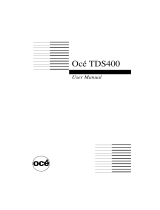 Oce TDS400 User manual