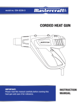 MasterCraft 15A Variable Temperature Heat Gun Kit Owner's manual