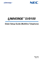 NEC Univerge SV9100 Setup Manual