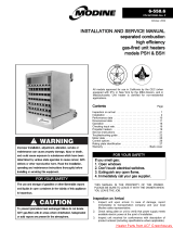 Modine Manufacturing BSH 150 User manual