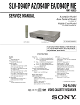 Sony SLV-D940P AZ User manual