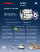 Canon DC100 User manual