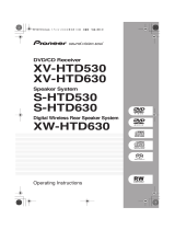 Pioneer XV-HTD630 Operating Instructions Manual