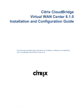Citrix CloudBridge 8.1 Installation and Configuration Guide