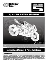 THUNDER TIGER 1-5 SCALE ELECTRIC SUPERBIKE Owner's manual