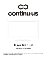 Continu.us CT-2610 User manual