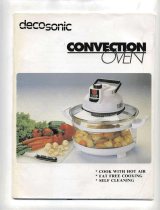 Decosonic Convection Oven User manual
