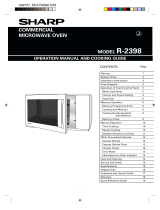 Sharp Oven R-2398 User manual