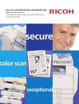 Ricoh MP 5000 User manual