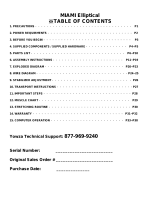 Yowza MIAMI Elliptical User manual