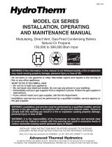 HydroTherm GT Series Operating instructions