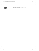 IBM ThinkPad 770 User manual