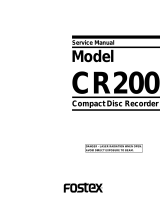 Fostex CR200 User manual