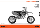 KTM 50 SX Junior User manual