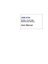 Advantech USB-4704 User manual