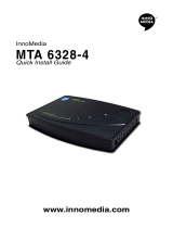InnoMedia MTA 6328-4 Quick Install Manual