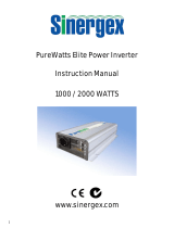 Sinergex PureWatts Elite PWE-1000 User manual