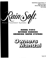 RainSoft 9593 Owner's manual