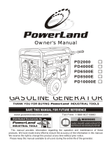 PowerLand PD4000E Owner's manual