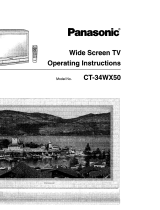 Panasonic CT34WX50 - 34" TAU MODEL TV Operating Instructions Manual
