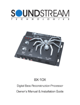 Soundstream BX-10X Owner's manual