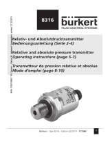 Burkert 8316 Operating instructions