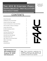 FAAC 455 D Supplemental Installation Instructions