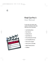 Apple Final Cut Pro 5 Owner's manual