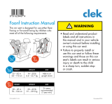 Clek Foonf User manual