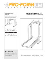 ProForm Crosswalk LM 831.297340 User manual