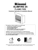 Rinnai SLIMFIRE 25 Installation guide