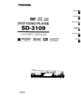 Toshiba SD-3109 Owner's manual