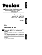 Poulan BC2400P User manual