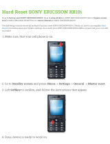 Sony Ericsson K810i User manual