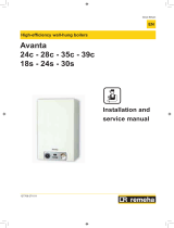 REMEHA Avanta Plus 24s Installation and Service Manual