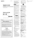 Sony DREAM MACHINE ICF-C318 Operating instructions