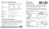 BSS AR-133 User manual