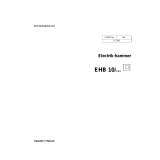 Wacker Neuson EHB 10 series User manual