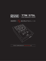 Rane Scratch Live TTM 57SL User manual