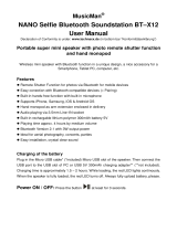 MusicMan BT-X12 Owner's manual